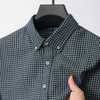 Green Executive Mini-Check Soft Shirt