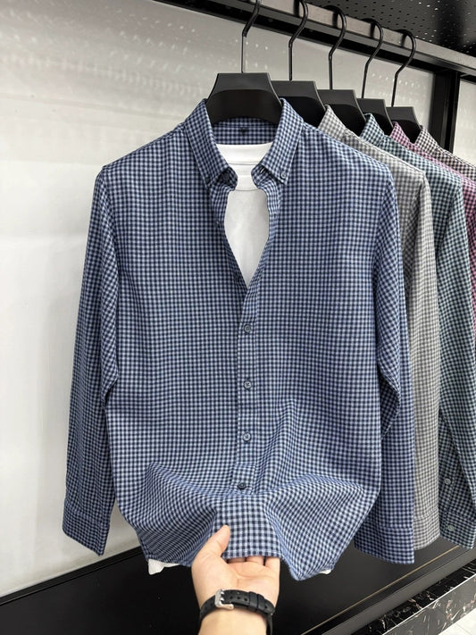 Executive Mini-Check Soft Shirt