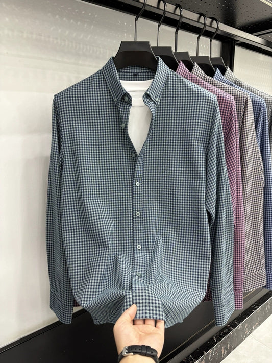 Executive Mini-Check Soft Shirt